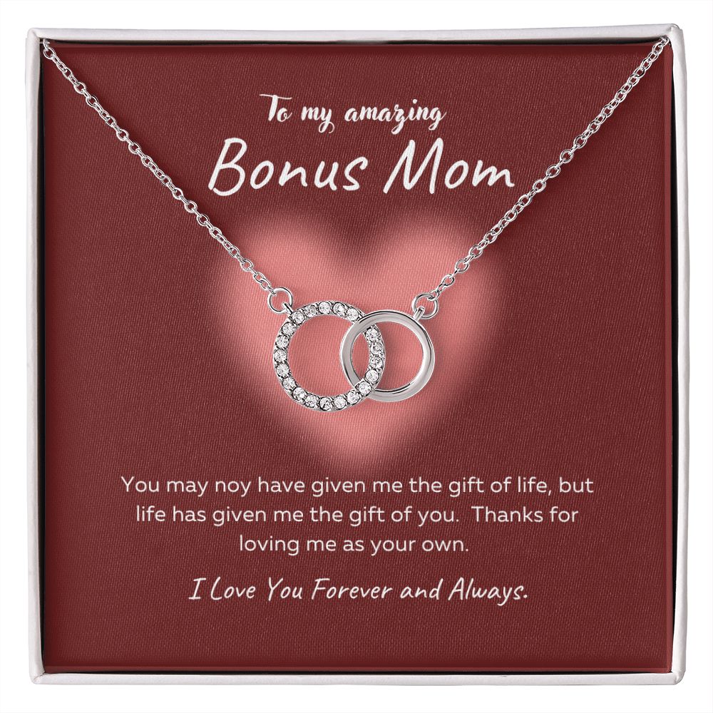 Happy Birthday Mom - Birthday Gift for Mother - Perfect Pair Necklace Two-Toned Box