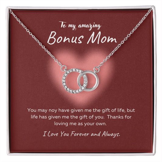 To my Amazing Bonus Mom | Perfect Pair Necklace