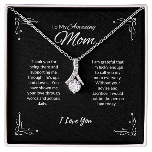 To My Amazing Mom | Alluring Beauty Necklace | Yellow and White Gold variants