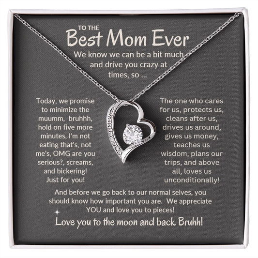 To The Best Mom Ever | Forever Love Necklace