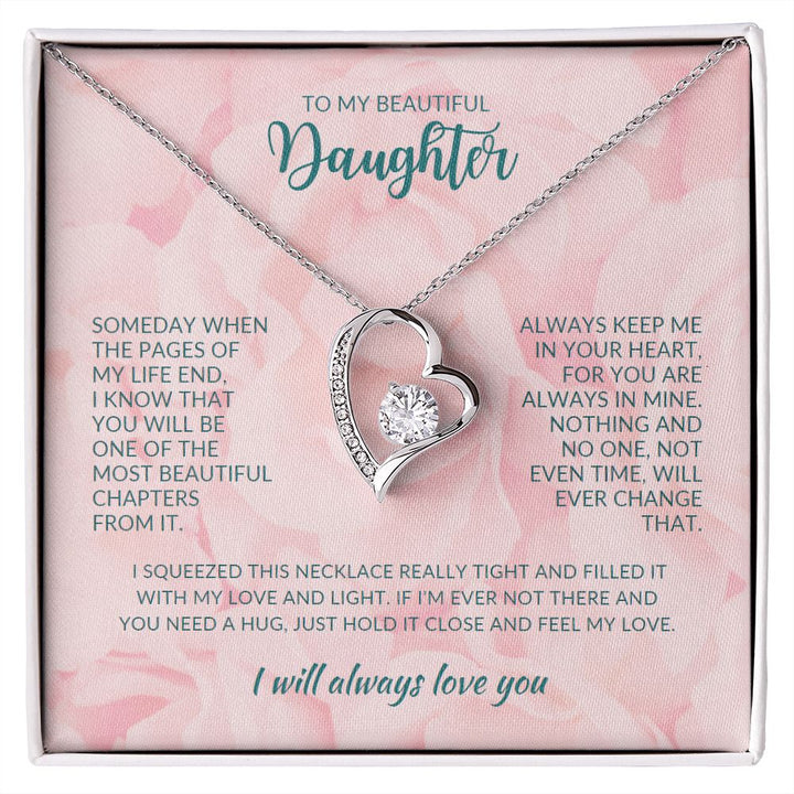Fancy Necklace Gift from Parents to Daughter,“To My Beautiful Daughter
