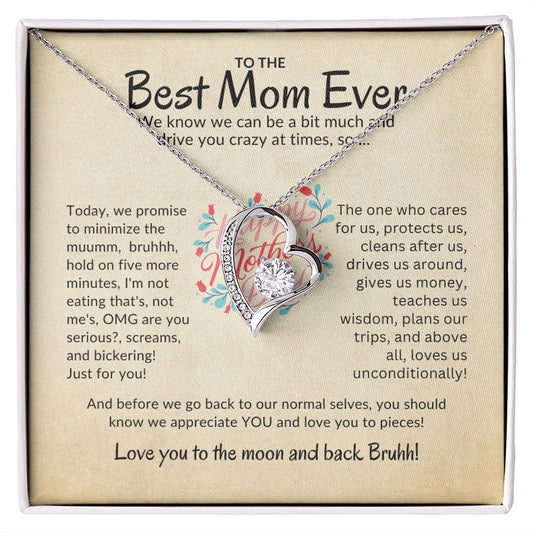 To The Best Mom Ever | Happy Mother's Day | Forever Love Necklace